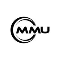 mmu logo conception, inspiration pour une unique identité. moderne élégance et Créatif conception. filigrane votre Succès avec le frappant cette logo. vecteur