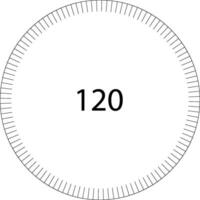 cercle cadran échelle division rond modèle circulaire cadran Balance 120 vecteur