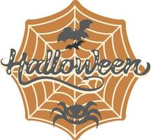 toile d'araignée Halloween décoration Couper fichier spécialement préparé pour le laser Couper et papier Coupe Machines, création une intervalle de sur le thème d'halloween décorations, costumes, et accessoires. vecteur