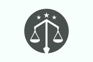 Justice loi logo conception vecteur illustration