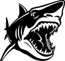 requin, noir et blanc vecteur illustration