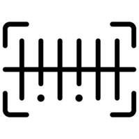 icône de ligne de code à barres vecteur