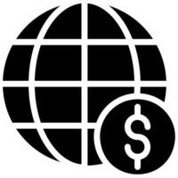 icône de glyphe de banque en ligne vecteur