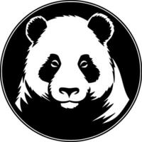 Panda - minimaliste et plat logo - vecteur illustration