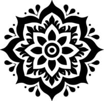 mandala - minimaliste et plat logo - vecteur illustration