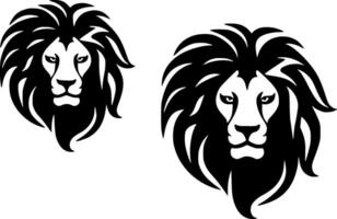 Lion - minimaliste et plat logo - vecteur illustration