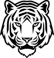 tigre, noir et blanc vecteur illustration