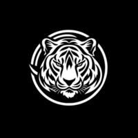 tigre, noir et blanc vecteur illustration