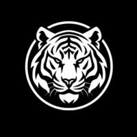 tigre, noir et blanc vecteur illustration