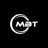 mbt logo conception, inspiration pour une unique identité. moderne élégance et Créatif conception. filigrane votre Succès avec le frappant cette logo. vecteur