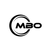 Mbo logo conception, inspiration pour une unique identité. moderne élégance et Créatif conception. filigrane votre Succès avec le frappant cette logo. vecteur