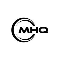 mhq logo conception, inspiration pour une unique identité. moderne élégance et Créatif conception. filigrane votre Succès avec le frappant cette logo. vecteur