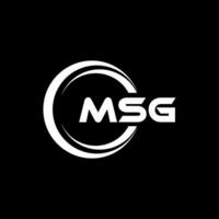 msg logo conception, inspiration pour une unique identité. moderne élégance et Créatif conception. filigrane votre Succès avec le frappant cette logo. vecteur