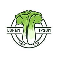 bok choy légume logo modèle vecteur