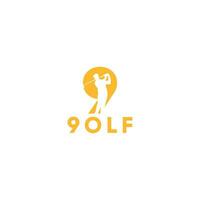 neuf le golf logo conception vecteur