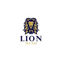 vecteur de conception de logo de tête de lion