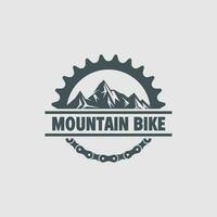 vecteur de logo de vélo de montagne