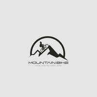 vecteur de logo de vélo de montagne