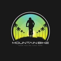 vecteur de logo de vélo de montagne