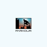 Parkour logo vecteur