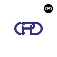 lettre DPC monogramme logo conception vecteur