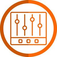 la musique égaliseur vecteur icône conception