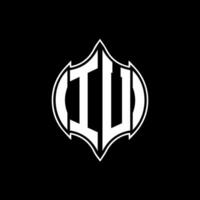 iu lettre logo. iu Créatif monogramme initiales lettre logo concept. iu unique moderne plat abstrait vecteur lettre logo conception.