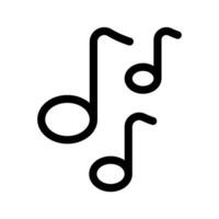 la musique symbole icône vecteur symbole conception illustration