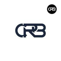 lettre crb monogramme logo conception vecteur