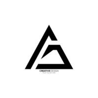 lettre une g ré avec initiale Triangle formes alphabet abstrait monogramme logo vecteur