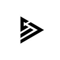 lettre cm Triangle avec jouer app forme moderne abstrait unique monogramme logo vecteur