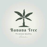 Facile banane arbre logo icône conception illustration vecteur