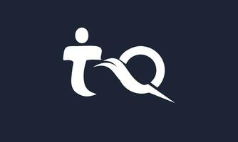 tq, qt, t, q abstrait des lettres logo monogramme vecteur