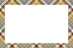 bordures rectangulaires et vecteur de cadres. conception de cadre vintage géométrique à motif de bordure. texture de tissu à carreaux tartan écossais. modèle pour carte-cadeau, collage, scrapbooking ou album photo et portrait.