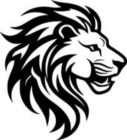 lion, noir et blanc vecteur illustration