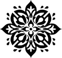 mandala - minimaliste et plat logo - vecteur illustration