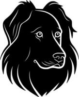 chien - minimaliste et plat logo - vecteur illustration