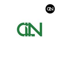 lettre CLN monogramme logo conception vecteur