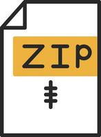 Zip *: français vecteur icône conception