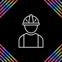 icône de vecteur de travailleur de la construction