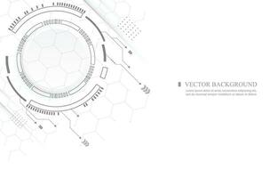 blanc abstrait La technologie arrière-plan.communication concept. vecteur