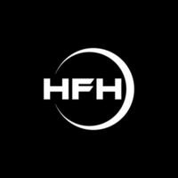 hfh logo conception, inspiration pour une unique identité. moderne élégance et Créatif conception. filigrane votre Succès avec le frappant cette logo. vecteur