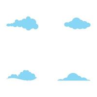 définir la conception d'illustration d'icône de vecteur de modèle de nuage