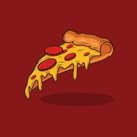 illustration vecteur graphique de tranche pizza, délicieux Pizza