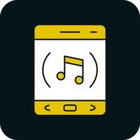 la musique app vecteur icône conception