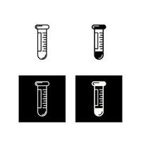 icône de vecteur de tubes d'échantillons