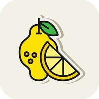 conception d'icône de vecteur de citron