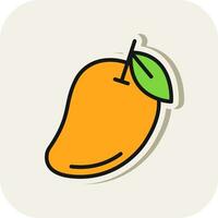 conception d'icône de vecteur de mangue