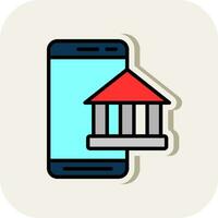 mobile bancaire vecteur icône conception