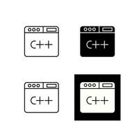 icône de vecteur de langage de programmation